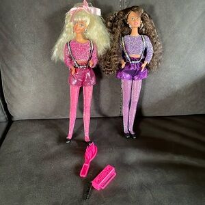 🌎Vintage Dance Moves Teresa & Barbie Dolls Mattel 1994